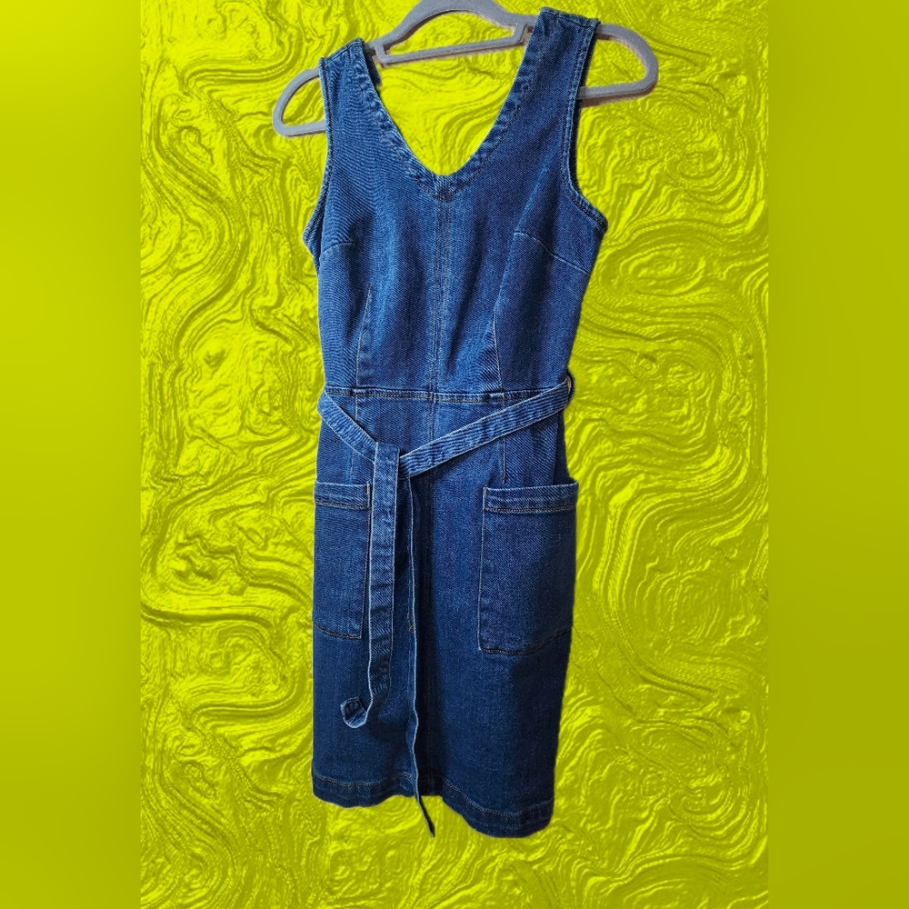 Universal Thread Women's Blue Denim Overalls